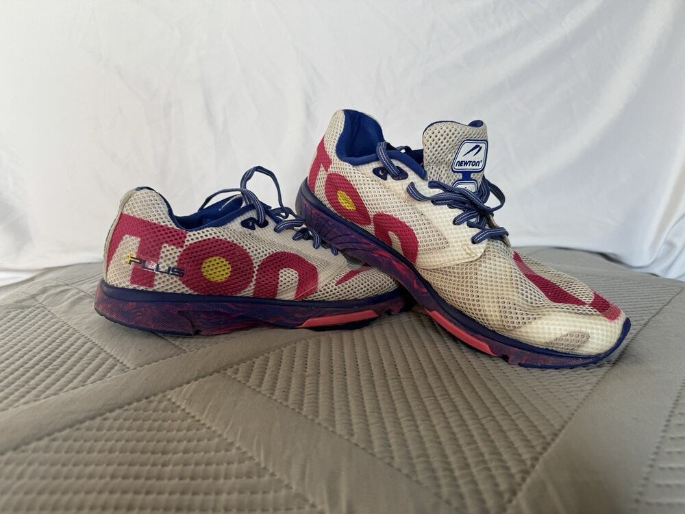 Newton Women's Running Shoes Size 10 W000622X Pink Blue Running Sneakers